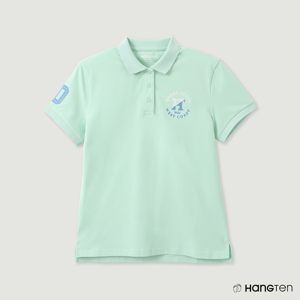 Hang Ten Women's Regular Fit Embroidered Polo Shirt (Green)
